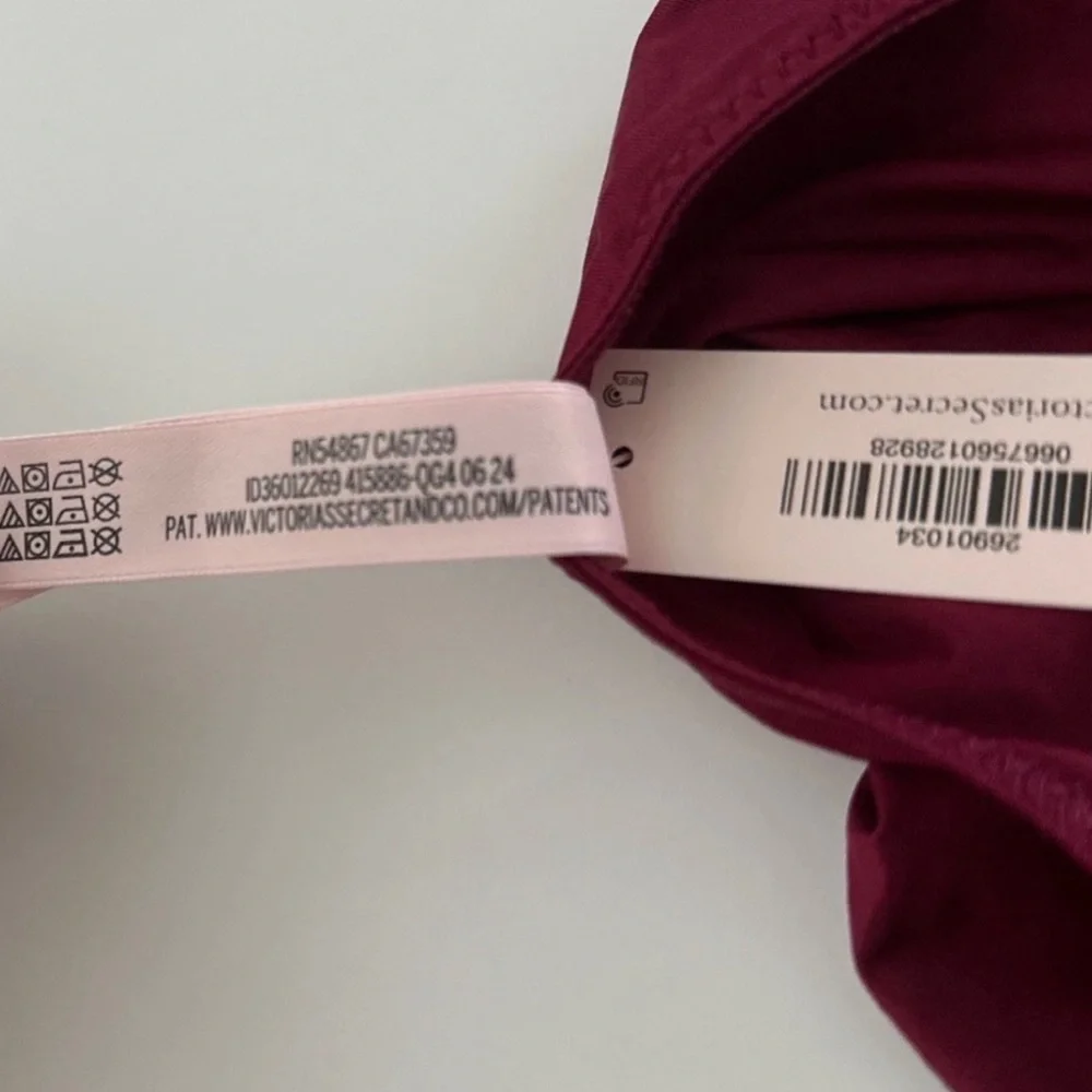 Victoria’s Secret Very Sexy Burgundy Brazilian Panty with Logo Waistband